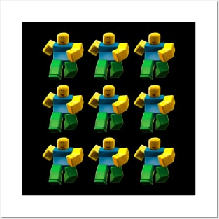 Roblox Aesthetic Noob T-Pose Respawn Default Character Posters and Art